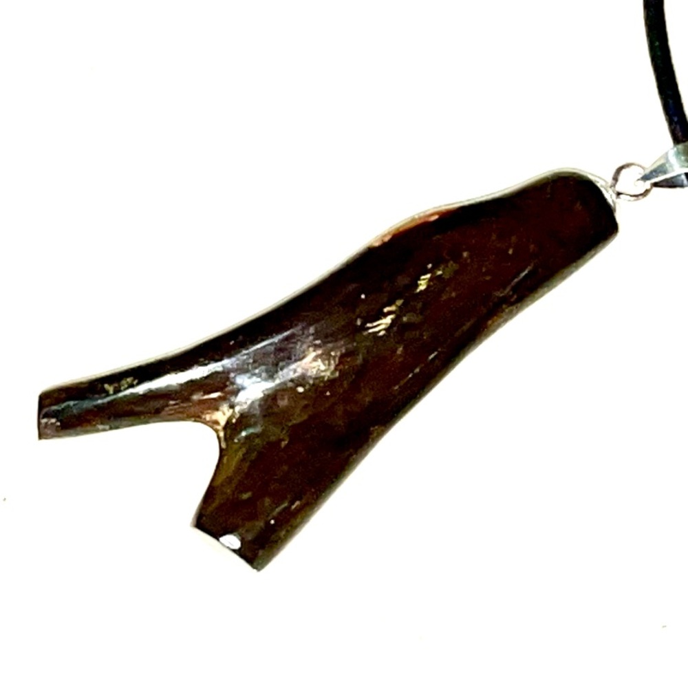 Black coral pendant amulet